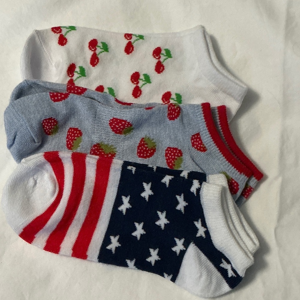 Fruit and Stars Ankle Socks Set